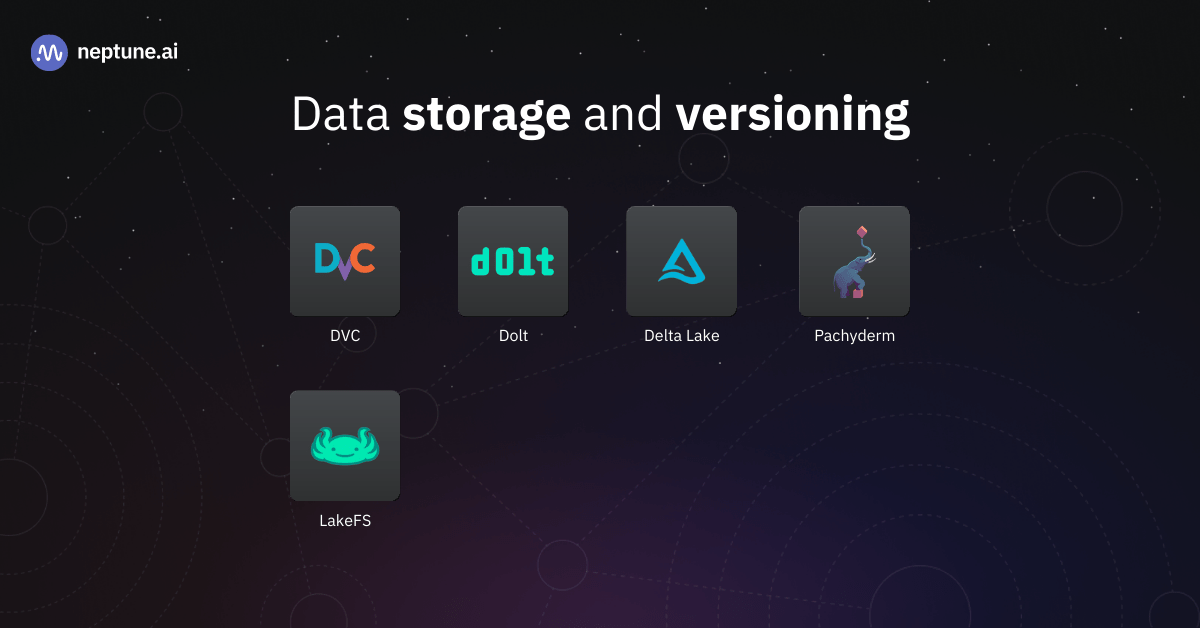 Some popular data storage and versioning MLOps tools available for data teams in 2023