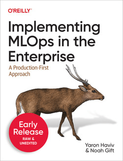 A cover of book "Implementing MLOps in the Enterprise: A Production-First Approach" 