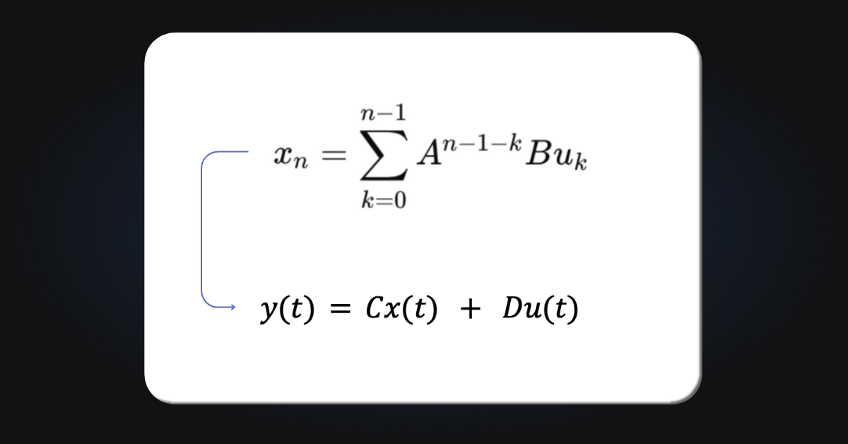 Substitute the xn in the SSR output equation with the state that is derived from step 1.